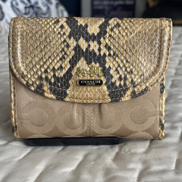 Coach Madison Python Wallet - Picture 1 of 16